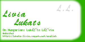 livia lukats business card